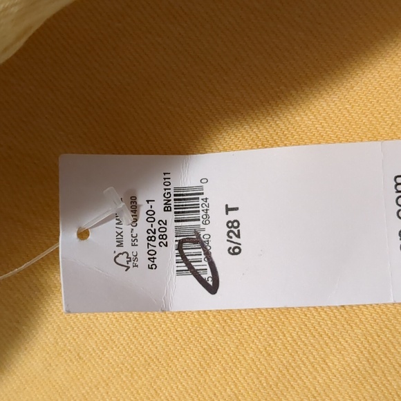 Gap yellow denim skirt size 6 28 T - Picture 10 of 11